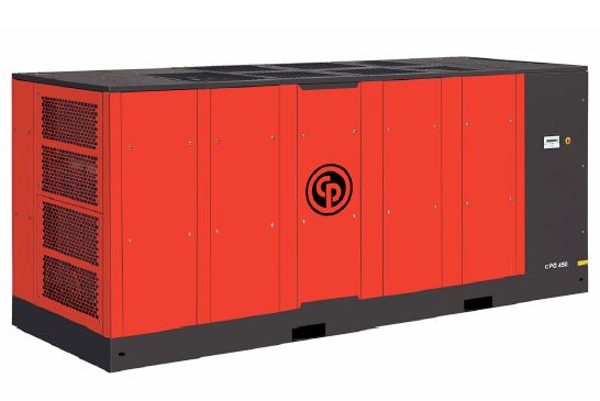 chicago pneumatic CPC40 40 HP belt drive rotary screw air 

compressor.