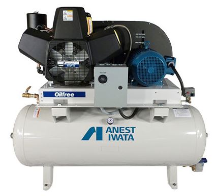 anest iwata oil free piston air compressor