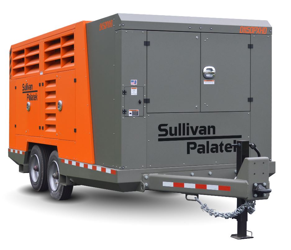 sullivan palatek D1150 portable diesel air compressor