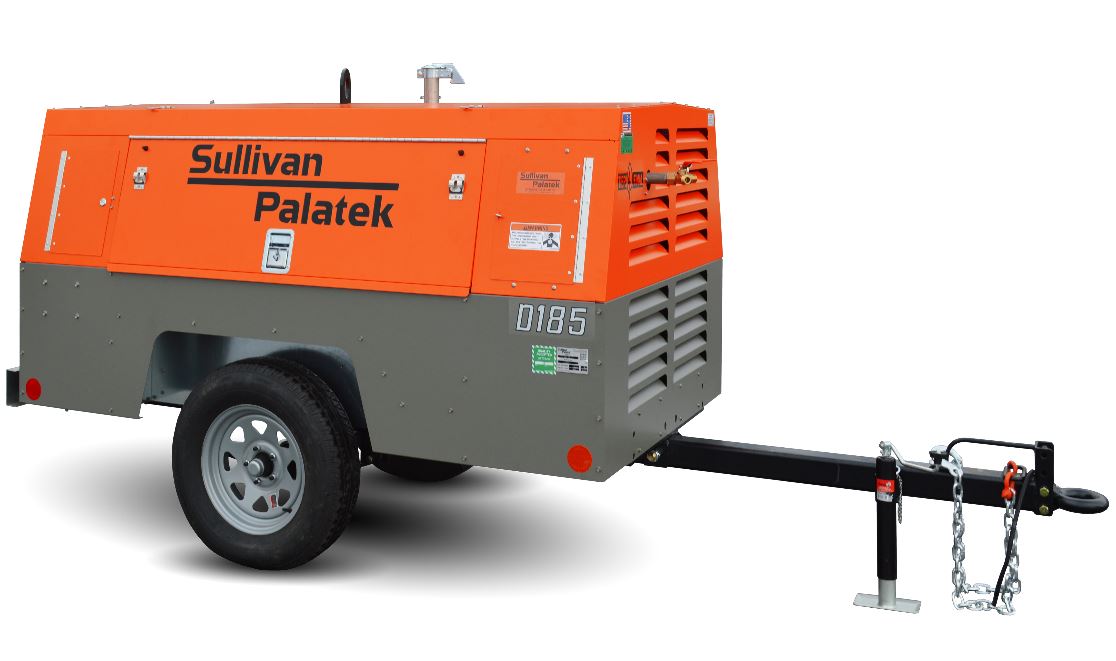 sullivan palatek D185 portable deutz powered diesel air compressor