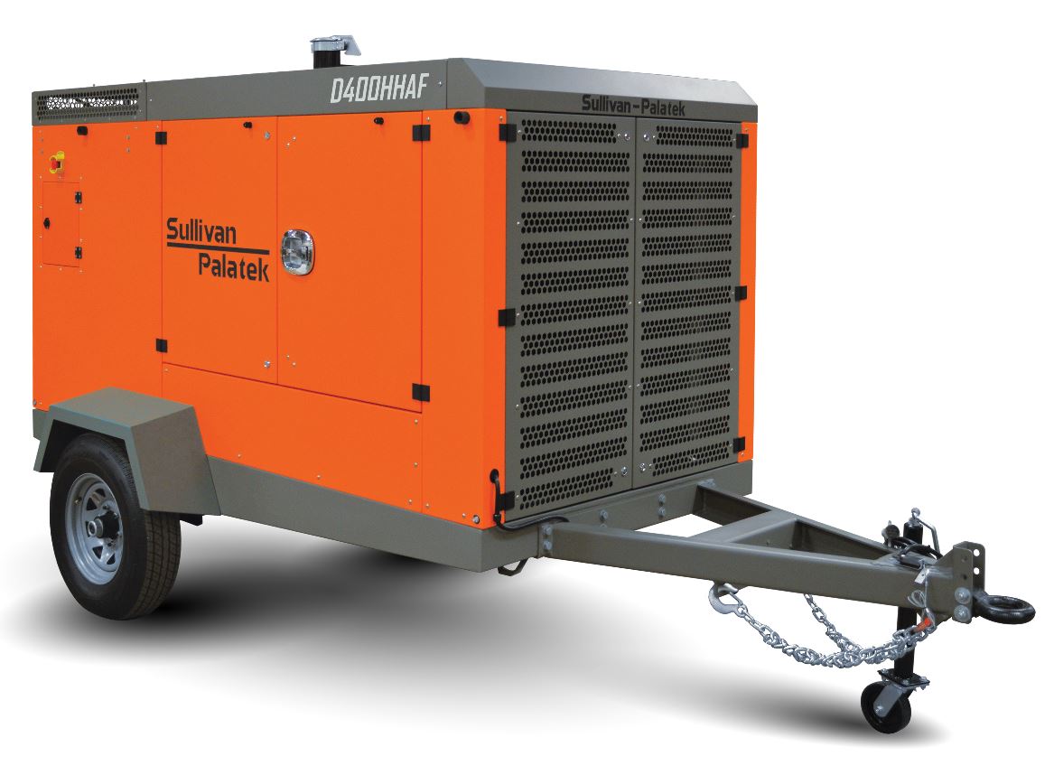 sullivan palatek D400 portable diesel air compressor