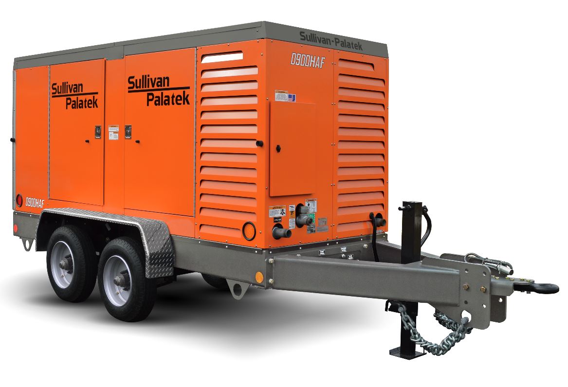 sullivan palatek D750 portable diesel air compressor